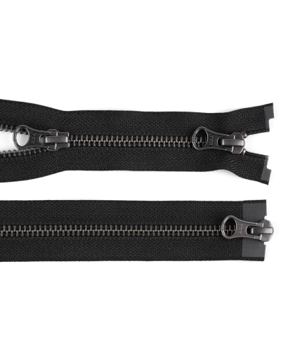Fermoar metalic YKK No 5 detașabil cu 2 cursoare / bidirecțional 60 cm - 1 buc. | Mimib
