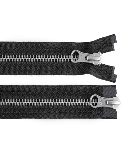 Fermoar metalic YKK No 5 detașabil cu 2 cursoare / bidirecțional 60 cm - 1 buc. | Mimib