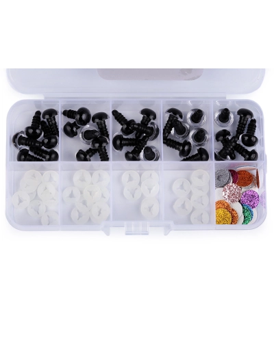Set de ochi pentru figurine cu sclipici Ø10, 12 mm - 1 set | Mimib