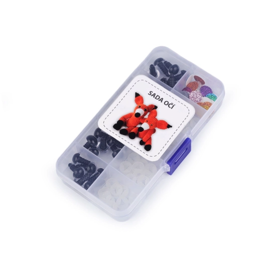 Set de ochi pentru figurine cu sclipici Ø10, 12 mm - 1 set | Mimib
