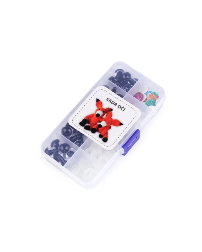 Set de ochi pentru figurine cu sclipici Ø10, 12 mm - 1 set | Mimib