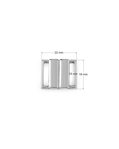 Închizătoare metalică pentru costum de baie / curea, lățime 15 mm - 1 buc. | Mimib