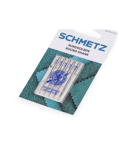 Ace de mașină cu tijă rotundă, combinate 70, 80, 90, 100 Schmetz, pentru mașini de cusut mai vechi de uz casnic - 1 card | Mimib