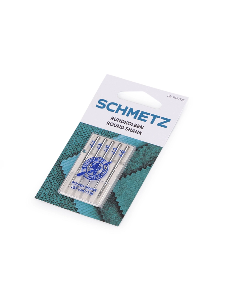 Ace de mașină cu tijă rotundă, combinate 70, 80, 90, 100 Schmetz, pentru mașini de cusut mai vechi de uz casnic - 1 card | Mimib