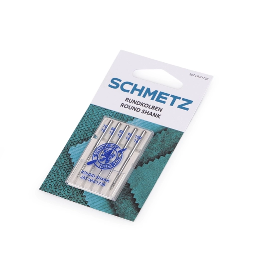 Ace de mașină cu tijă rotundă, combinate 70, 80, 90, 100 Schmetz, pentru mașini de cusut mai vechi de uz casnic - 1 card | Mimib