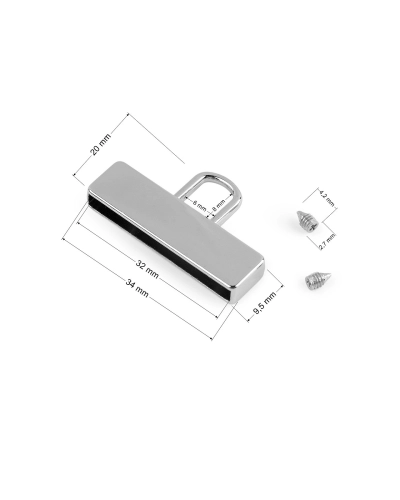 Carabină cu capăt pentru chingă lățime de 32 mm - 2 buc. | Mimib