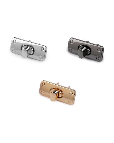 Închizătoare pentru genți de mână 17x43 mm - 1 set | Mimib