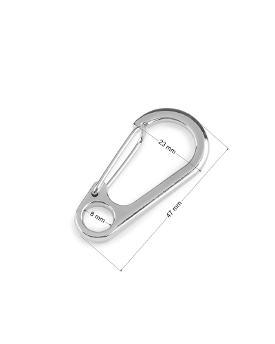 Carabină metalică, ochi de 8 mm - 1 buc. | Mimib