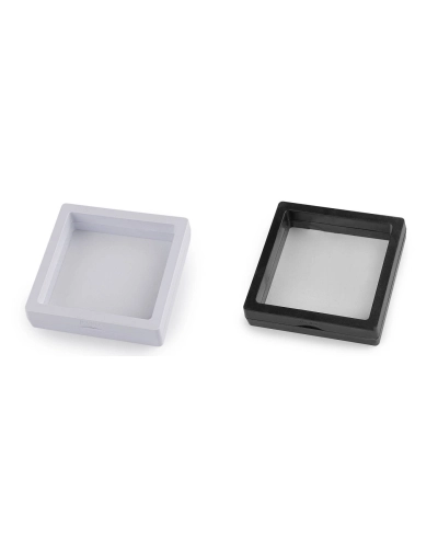 Ramă / cutie cu folie transparentă pentru ambalaj cadou 9x9 cm - 1 buc. | Mimib