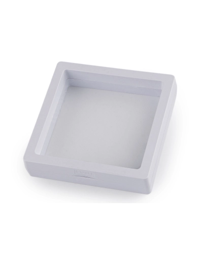 Ramă / cutie cu folie transparentă pentru ambalaj cadou 9x9 cm - 1 buc. | Mimib