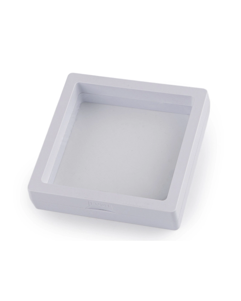 Ramă / cutie cu folie transparentă pentru ambalaj cadou 9x9 cm - 1 buc. | Mimib