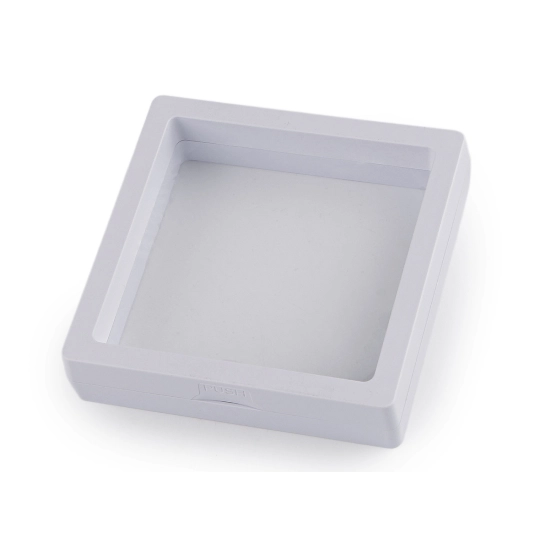 Ramă / cutie cu folie transparentă pentru ambalaj cadou 9x9 cm - 1 buc. | Mimib