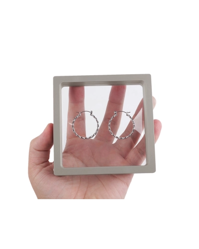 Ramă/cutie cu folie transparentă pentru ambalaj cadou 11x11 cm - 1 buc. | Mimib
