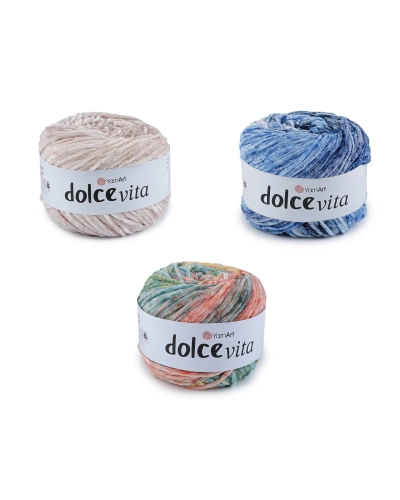 Fir de tricotat Dolce Vita tip chenille 150 g - 1 buc. | Mimib