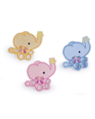 Aplicatie termoadeziva elefant - 10 buc. | Mimib
