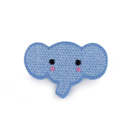 Aplicație termoadezivă panda, elefant, omidă - 10 buc. | Mimib