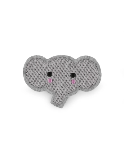 Aplicație termoadezivă panda, elefant, omidă - 10 buc. | Mimib