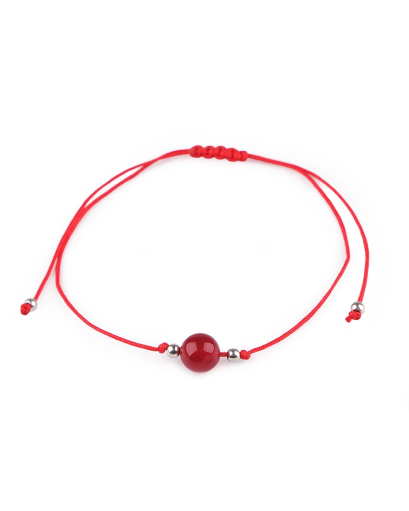 Brățară Shamballa cu mărgele minerale - 1 buc. | Mimib