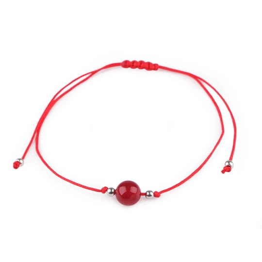 Brățară Shamballa cu mărgele minerale - 1 buc. | Mimib