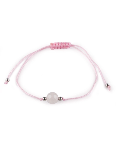 Brățară Shamballa cu mărgele minerale - 1 buc. | Mimib