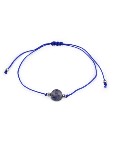Brățară Shamballa cu mărgele minerale - 1 buc. | Mimib