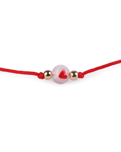 Náramok shamballa srdiečko - 1 ks