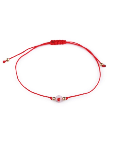 Brățară Shamballa inimă - 1 buc. | Mimib