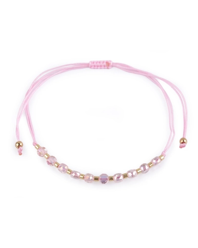 Náramok shamballa brúsené korálky s AB efektom - 1 ks