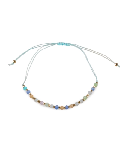 Brățară Shamballa cu mărgele fațetate și efect AB - 1 buc. | Mimib