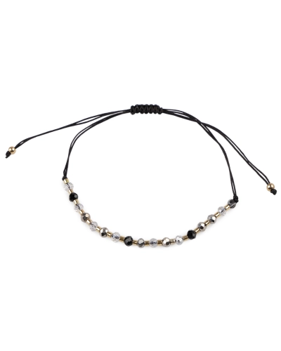 Brățară Shamballa cu mărgele fațetate și efect AB - 1 buc. | Mimib