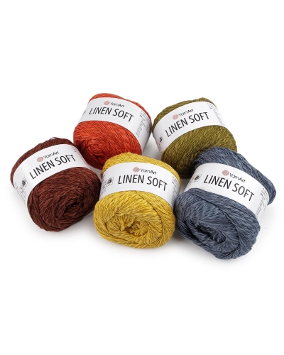 Fir de tricotat Linen Soft 100 g - 1 buc. | Mimib