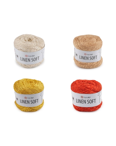 Fir de tricotat Linen Soft 100 g - 1 buc. | Mimib