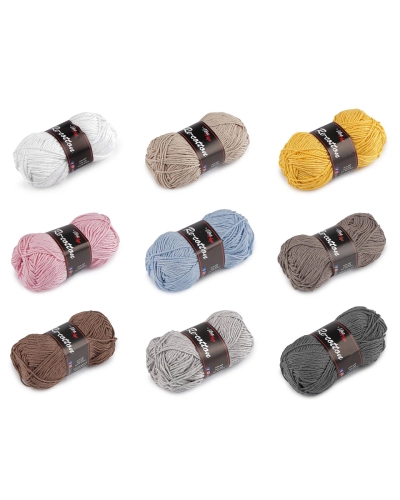 Fir de tricotat din bumbac Re-Cotton 50 g - 1 buc. | Mimib