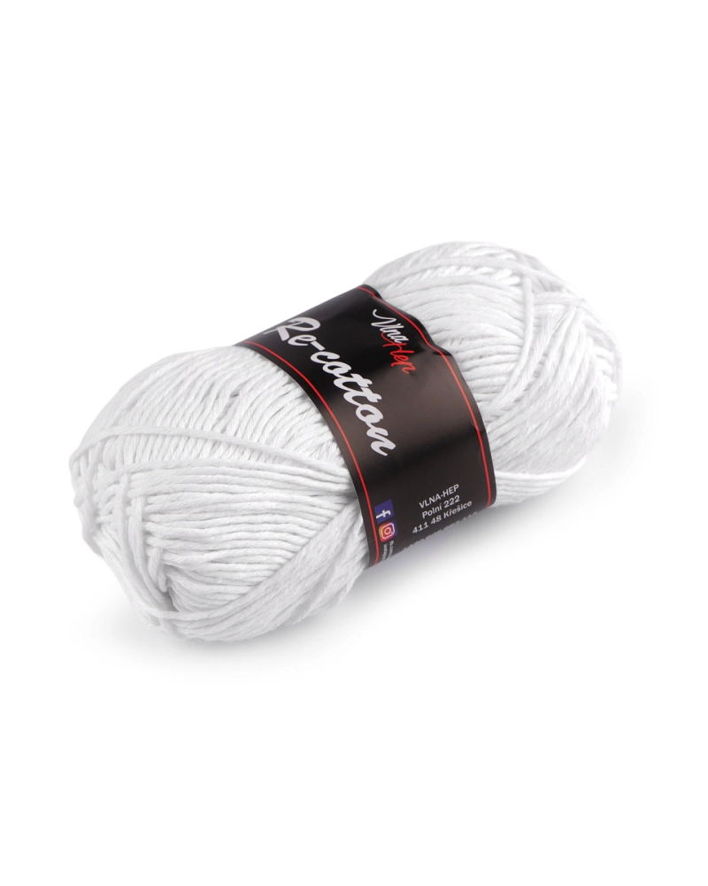 Fir de tricotat din bumbac Re-Cotton 50 g - 1 buc. | Mimib