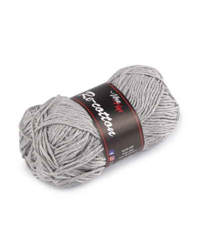 Fir de tricotat din bumbac Re-Cotton 50 g - 1 buc. | Mimib