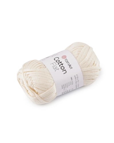 Fir de tricotat din bumbac Cotton Flat 50 g - 1 buc. | Mimib