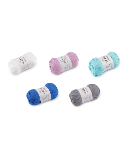 Fir de tricotat din bumbac Cotton Flat 50 g - 1 buc. | Mimib