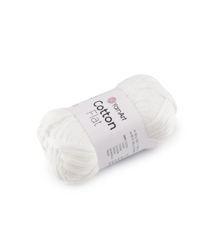 Fir de tricotat din bumbac Cotton Flat 50 g - 1 buc. | Mimib