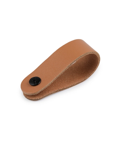 Kožené pútko / úchytka / madlo so skrutkovacím nitom 2x7 cm - 1 ks | Mimib