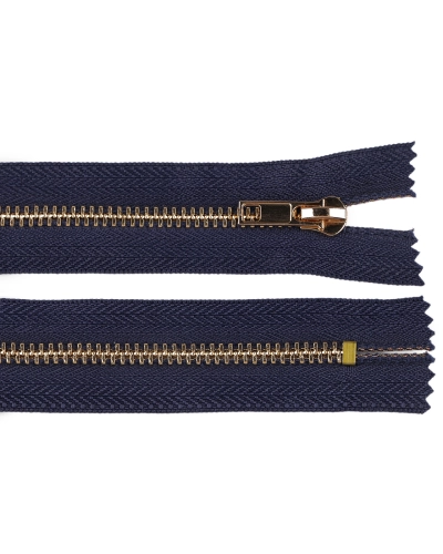 Kovový zips No 5 dĺžka 16 cm (jeansový) - 1 ks | Mimib