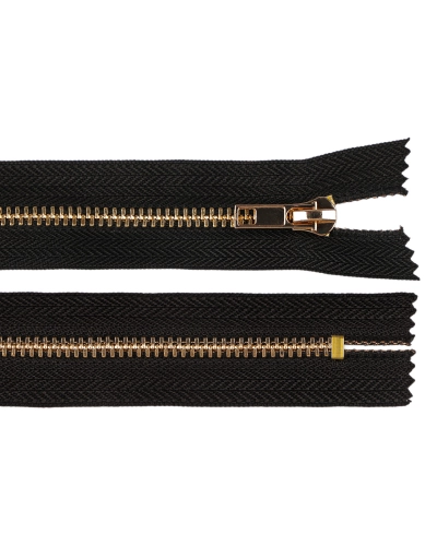 Kovový zips No 5 dĺžka 18 cm (jeansový) - 1 ks | Mimib