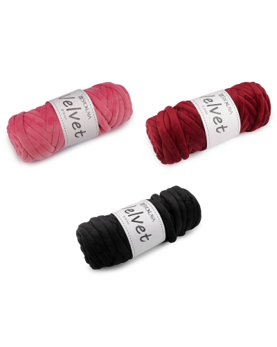 Priadza Marshmallow hrubá Velvet Ø10 mm 500 g - 1 ks | Mimib