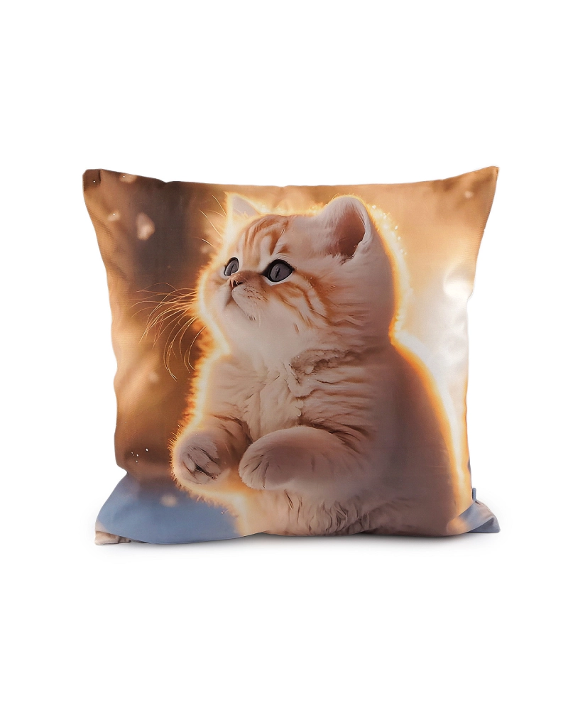Față de pernă din catifea câine, pisică 45x45 cm - 1 buc. | Mimib