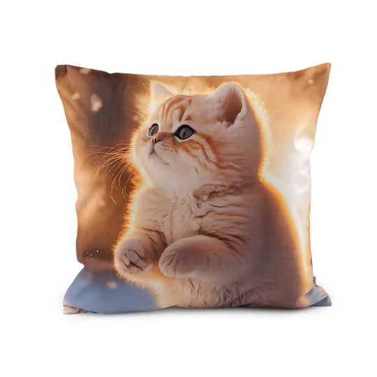 Față de pernă din catifea câine, pisică 45x45 cm - 1 buc. | Mimib