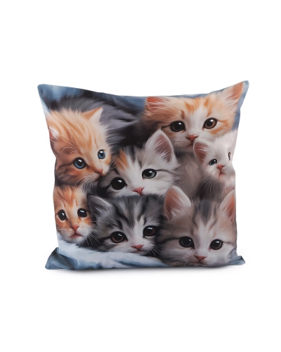 Față de pernă din catifea câine, pisică 45x45 cm - 1 buc. | Mimib