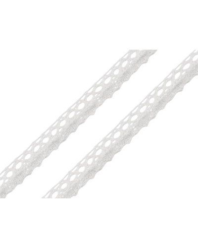 Dantelă de bumbac brodată lățime 12 mm - 22.5 m | Mimib
