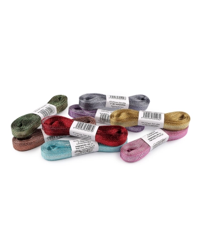 Panglică cu lurex, lățime 10 mm - 10 m | Mimib
