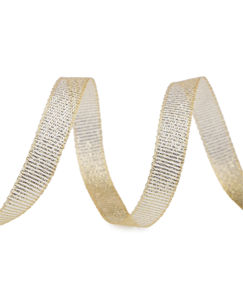 Panglică cu lurex, lățime 10 mm - 10 m | Mimib