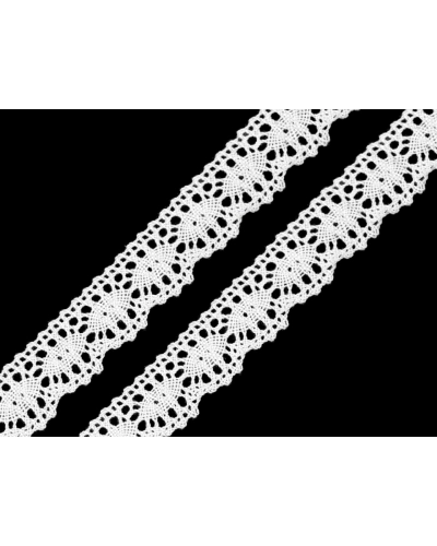 Dantelă bumbac croşetată, lățime 22 mm - 30 m | Mimib