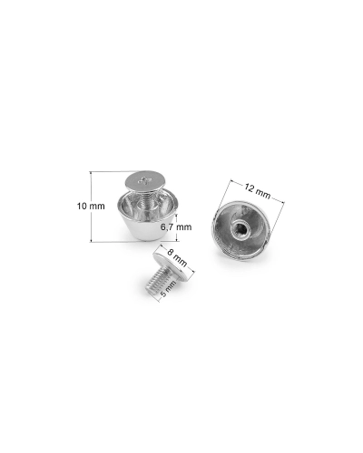 Nit cu șurub / picioare pentru geantă de mână Ø12 mm - 5 pereche | Mimib